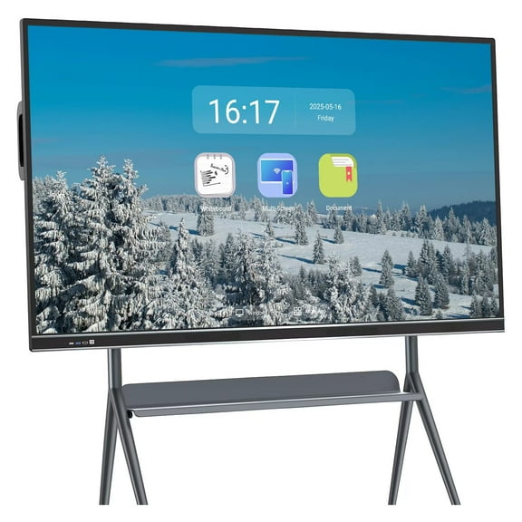 JYXOIHUB 75" Smart Board for Classroom, 2160p Touch Screen Digital Whiteboard Wireless Casting(Include Wall Mount)