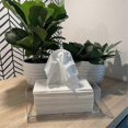 thumbnail image 5 of Clear Acrylic Tissue Box Holder with Cover Tissue Dispenser Box Case for Countertop,Clear Plastic Dryer Sheet A, 5 of 5