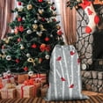 thumbnail image 5 of Christmas Bags Drawstring,Gray Christmas Cardinal Bird Pattern Large Xmas Christmas Gift Bags,Reusable for Xmas and New Year Party Favors and Supplies,27.6" X 19.7", 5 of 6