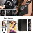 thumbnail image 4 of Jeiento Eagle 13 PCS Car Seat Covers Set with Steering Wheel Cover American Flag Seat Belt Pads Armrest Cover Coasters Keychain for SUV Van Truck Auto Interior Accessories 4Th of July Decor, 4 of 8