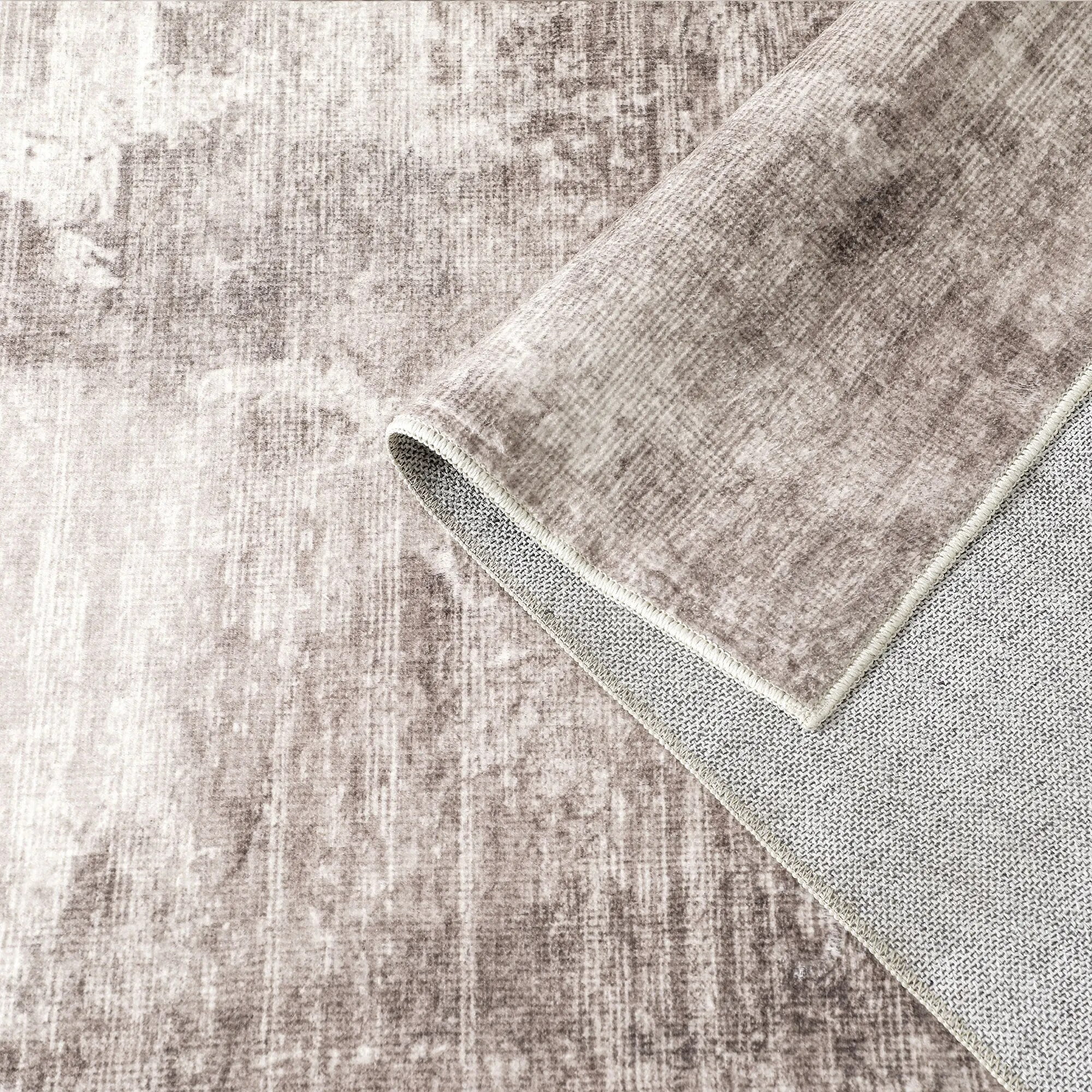 BERTHMEER 6'x9' Brown Abstract Area Rugs for Living Room Bedroom Dining Room Farmhouse Modern Contemporary Rugs Machine Washable non-slip