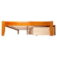 thumbnail image 4 of Leo & Lacey King Storage Platform Bed in Caramel, 4 of 5