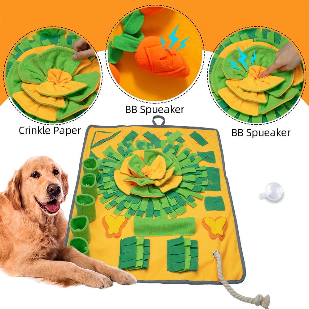 TOTARK Dog Digging Toys, Large Snuffle Mat for Dogs Encourages Natural Foraging Skills, Interactive Feed Dog Puzzle Game Sniff Mat for Stress Relief