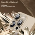 thumbnail image 4 of for iPhone 14 Pro/iPhone 14 Pro Max Camera Lens Protector, [4TH Gen New Bling Design] Glitter Shiny Diamond Metal Ring Tempered Glass Back Camera Screen Protector Lens Cover, 4 of 5