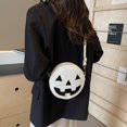 thumbnail image 3 of Halloween Spooky Pumpkin Purse for Women, Stylish Faux Leather Crossbody Bag for Daily Commute and Travel, Halloween Accessories, 3 of 9