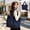 Navy-NY-clearacne, variant on Dyegold Solid Color Foldable Nylon Shoulder Tote Bag with Zipper Closure and Large Capacity for Travel Work Shopping