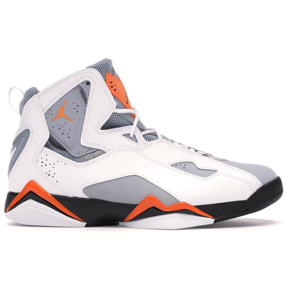 Jordan Men's True Flight White Orange Grey Shoes, from StockX