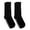 Black, variant on Jefferies Socks Men's Women's Non-Binding Seamless Non-Skid Gripper Cotton Crew Socks 2 Pair Pack