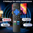 thumbnail image 4 of Replacement Remote Control for Roku TV, Compatible for TCL Roku/Hisense Roku/Onn Roku/Sharp Roku/Element Roku/Westinghouse Roku/Philips Roku/Sanyo Roku Smart TVs (Not for Roku Stick,Box and Players), 4 of 6
