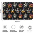 thumbnail image 3 of Pioneer Flower Floral Print Pattern Bathroom Rugs Mat, Non Slip Microfiber Bathroom Rug with Rubber Backing, Soft Mats for Bathroom Floor Tub Shower, 17"x30", 3 of 5