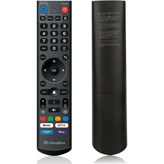 vSeeBox Replacement Bluetooth Remote Control for vSeeBox V5 Pro V3 Plus V3 Pro V2 Pro Elite