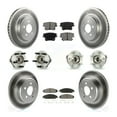 thumbnail image 1 of Transit Auto Front Rear Hub Bearings Assembly Coated Disc Brake Rotors and Semi-Metallic Pads Kit (10Pc) for Car 2005-2006 Chrysler 300 AWD with 3.5L - Left Right Side (Driver Passenger) KBB-112038, 1 of 11