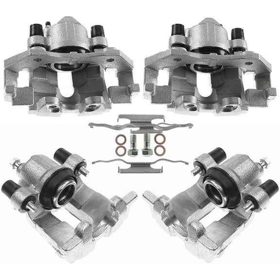A-Premium Brake Caliper Assembly with Bracket Compatible with Ford Escape 05-08 Mazda Tribute 05-06 08 Mercury Mariner 07-08 Front and Rear 4-PC Set Fits select: 2005-2008 FORD ESCAPE XLT