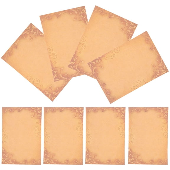 Raindrops Stationery Writing Paper Writing Paper Light Brown 8 Sheets