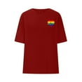 thumbnail image 3 of Ounisa Pride Shirt Women Rainbow Heart Short Sleeve Equality Ally Tee Tops, 3 of 5