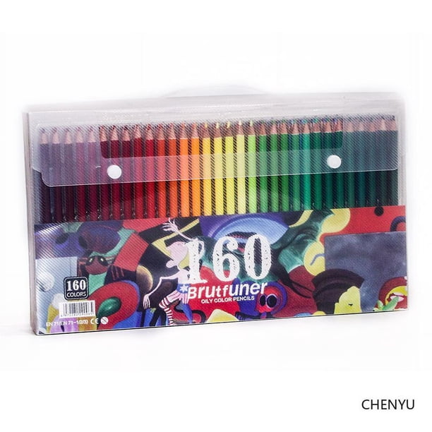 Brutfuner-lápices de colores para dibujar en la escuela, lápices profesionales de madera al óleo, suave, acuarela, suministros de arte, 48/72/120/150/160/180
