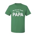 thumbnail image 2 of Wild Bobby My Favorite People Call Me PAPA Father's Day Men Graphic Tee, Kelly, 3X-Large, 2 of 5
