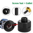 thumbnail image 3 of Router Bit Collet Chuck Manguito reductor Split Socket Converter Vástago Tuerca Adaptador 127 mm a 6 mm Cola Portabrocas para enrutador, 3 of 6