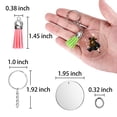 thumbnail image 7 of Annvchi 120 Pcs Acrylic Keychain Blank with Key Rings，Tassels Key Chain for Craft,Bulk Keychain Rings,Acrylic Keychain Blanks Rings,Key Chain Kit, 7 of 7