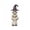 E002- White, variant on Seasonal Home Decor, Halloween Witch Figurine Reading Spell Book, Witch Halloween Decorations for Home, Sculptures Home Decor Quirky Accent, 5.5X3.1X2.7 Inch Tabletop Resin Witch
