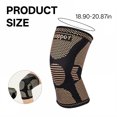 thumbnail image 2 of BESTSKY 2Pcs Knee Brace,Copper Fiber Knee Sleeves for Women,Patella Bands,Black,Xl, 2 of 5