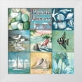 thumbnail image 3 of Gregory Gorham 26x26 White Modern Wood Framed Wall Art Titled - Beach Access, 3 of 5