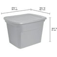 thumbnail image 3 of Sterilite 68L Tote - Silver, 3 of 4