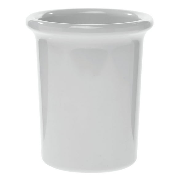 HUBERT® Silverware Cylinder White Melamine - 4 7/10"Dia x 5 1/2"H