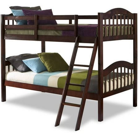 Storkcraft Long Horn Solid Hardwood Twin Bunk Bed, Cherry