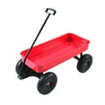 thumbnail image 6 of Collapsible Folding Wagon, Push Pull Foldable Beach Wagon Cart with All-Terrain Wheels, Heavy Duty Utility Grocery Wagon for Outdoor Camping Garden Sport Shopping,Red+Black, 6 of 9