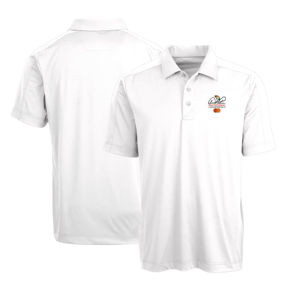 Men's Cutter & Buck White Arnold Palmer Invitational Big & Tall Prospect Textured Stretch Polo
