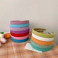 thumbnail image 2 of Cheers.US 4Pcs Women Lady Girls Sweet Hair Hoop Candy Color Hair Fixing Wide Non Slip Headband, 2 of 6