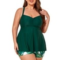 thumbnail image 2 of Summer Mae Plus Size Tankini Women 2 Pieces Swimsuits with Shorts Flowy Bathing Suits, 2 of 7