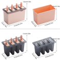 thumbnail image 2 of 4 Cell Frozen Ice Block Molds Ice Cream Trays for DIY Jelly Chocolate Reusable Popsicle Makers, 2 of 11