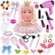 thumbnail image 1 of Cabeza de muñeca de lujo para peinar con accesorios de maquillaje | Juego de simulación de peluquería para niñas | Juguete de peluquería suave con peine y secador, 1 of 5