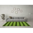 thumbnail image 3 of Ahgly Company Indoor Round Abstract Green Modern Area Rugs, 8' Round, 3 of 4