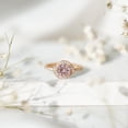 thumbnail image 5 of Rosec Jewels Lab Grown Pink Diamond Engagement Ring - Pink White Diamond Ring (1 Carat, IGI Certified Fancy Pink Color and E-VS1 Clarity), 14K Rose Gold, US 12.00, 5 of 9