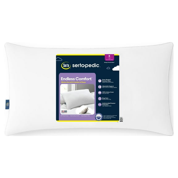 Sertapedic Endless Comfort Bed Pillow, King