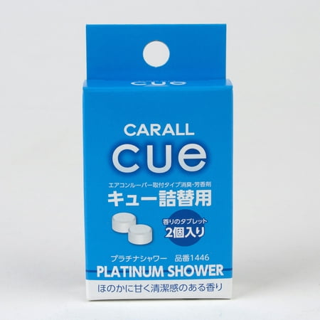 Carall Cue Car Vent Air Fresheners Platinum Shower REFILL 1446 - Made is