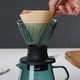 thumbnail image 5 of Interruptor de goteo de inmersión de 600 ml Cristal para cafetera de vertido Gotero de café en forma de V y filtro, 5 of 5