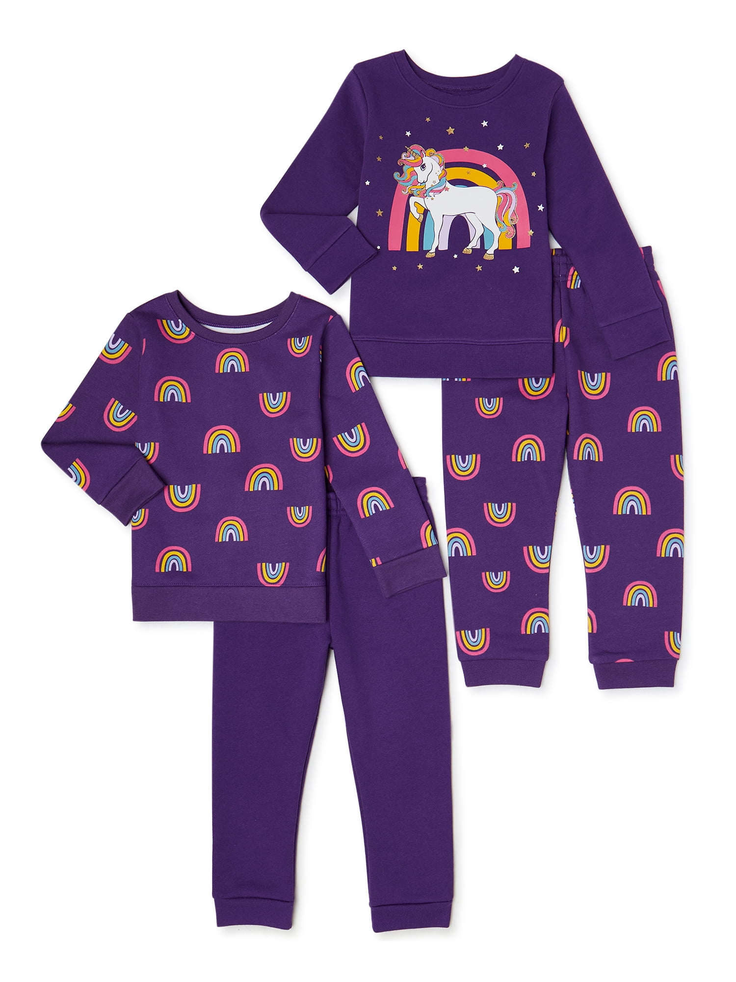 Garanimals Baby and Toddler Girls' Fleece Sweatshirt and Sweatpants