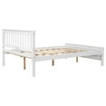 thumbnail image 5 of Full Size Platform Bed with a Nightstand, Solid Wood Platform Bed Frame with Headboard and Footboard for Kids Teens Adults, Strong Wooden Slats Support, No Box Spring Needed, White, 5 of 7