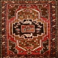 thumbnail image 1 of Ahgly Company Machine Washable Indoor Square Traditional Crimson Red Area Rugs, 3' Square, 1 of 7