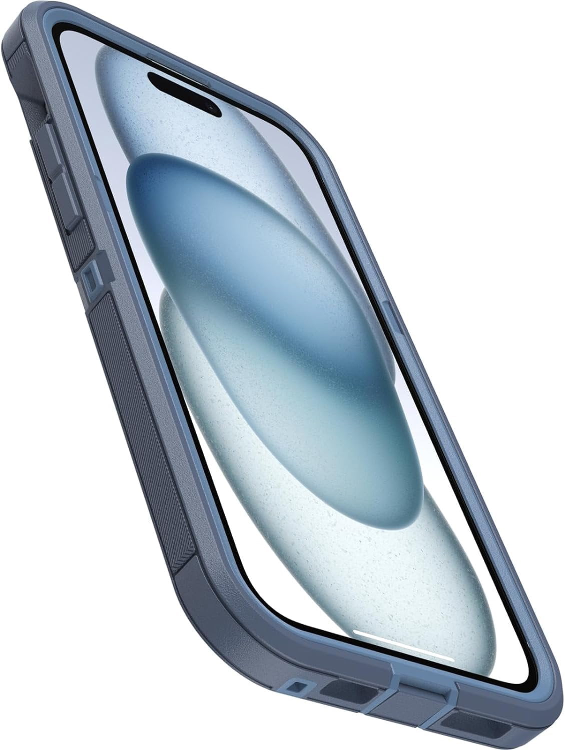 OtterBox iPhone 15 Plus & iPhone 14 Plus Only - Defender Series XT Case - Baby Blue Jeans Blue - Screenless - Rugged - Lanyard Attachment - Microbial Defense Protection - Non-Retail Packaging