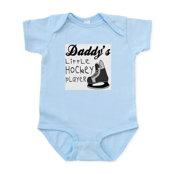 CafePress - Daddy's Hockey Player Infant Creeper - Baby Light Bodysuit, Size Newborn - 24 Months