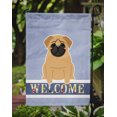 thumbnail image 3 of Carolines Treasures BB5588GF Pug Brown Welcome Garden Size Flag, 3 of 3