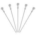 thumbnail image 1 of Uxcell 5 Pcs Palillos de Cóctel de Acero Inoxidable, 4.5 Pulgadas, Reutilizables para Bebidas, Plata, 1 of 7