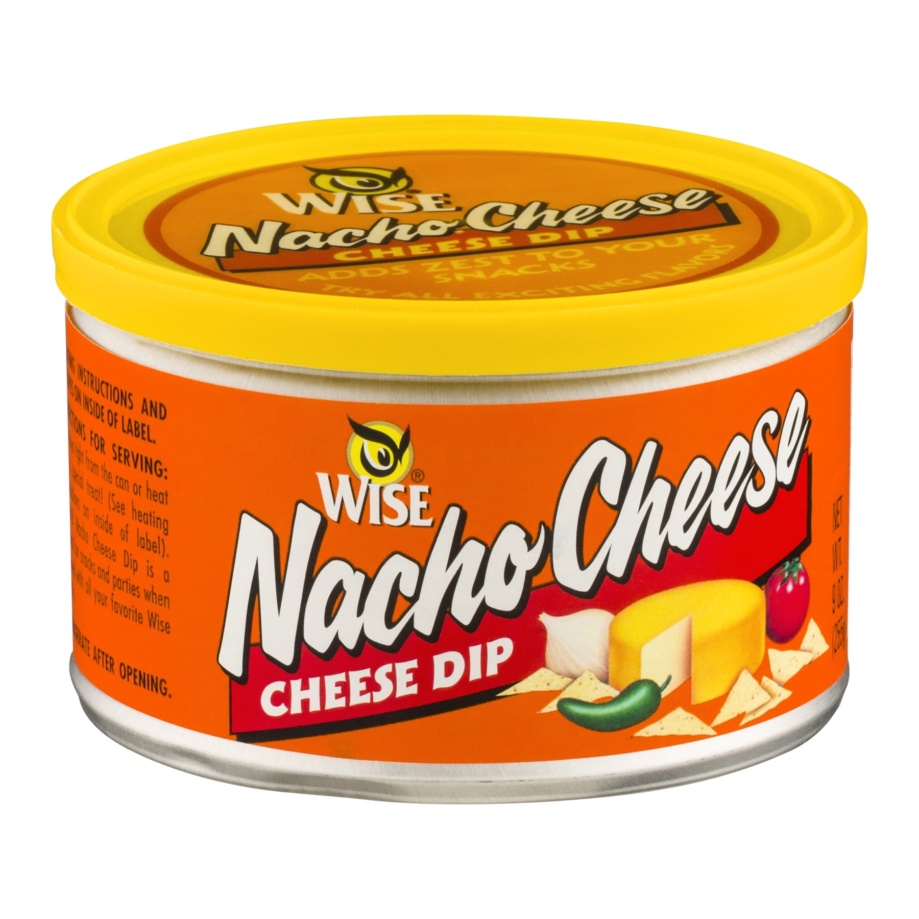 Wise Nacho Cheese Dip, 9 oz. Aluminum Can, Low Sodium, Shelf Stable