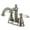 Brushed Nickel, variant on Kingston Brass FSC1608APL American Patriot Double-Handle 4" Centerset Bathroom Faucet with Brass Pop-Up, Brushed Nickel