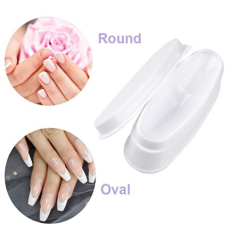 Makartt Dipping Powder Container Nail Dip Tray French Manicure Molding, Beige